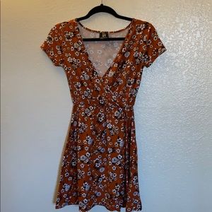 Skater wrap dress